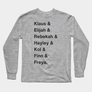 The Originals Character Names Long Sleeve T-Shirt